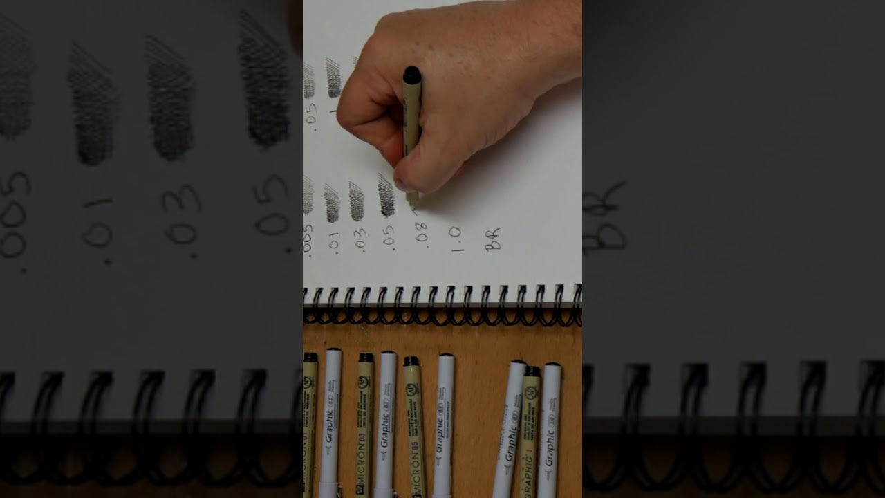 Pigma v. Masters Touch Head to Head Drawing Pen Comparison