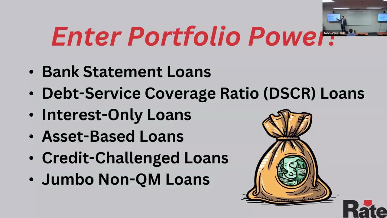 Portfolio Lending Power - Creative Lending to Get More Deals Closed! with RATE Mortgage
