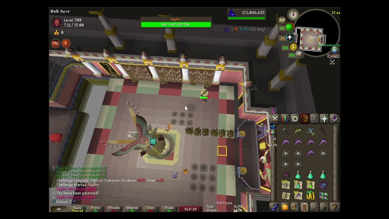 OSRS  - ToA (500) Duo - Leagues 5 Raging Echos
