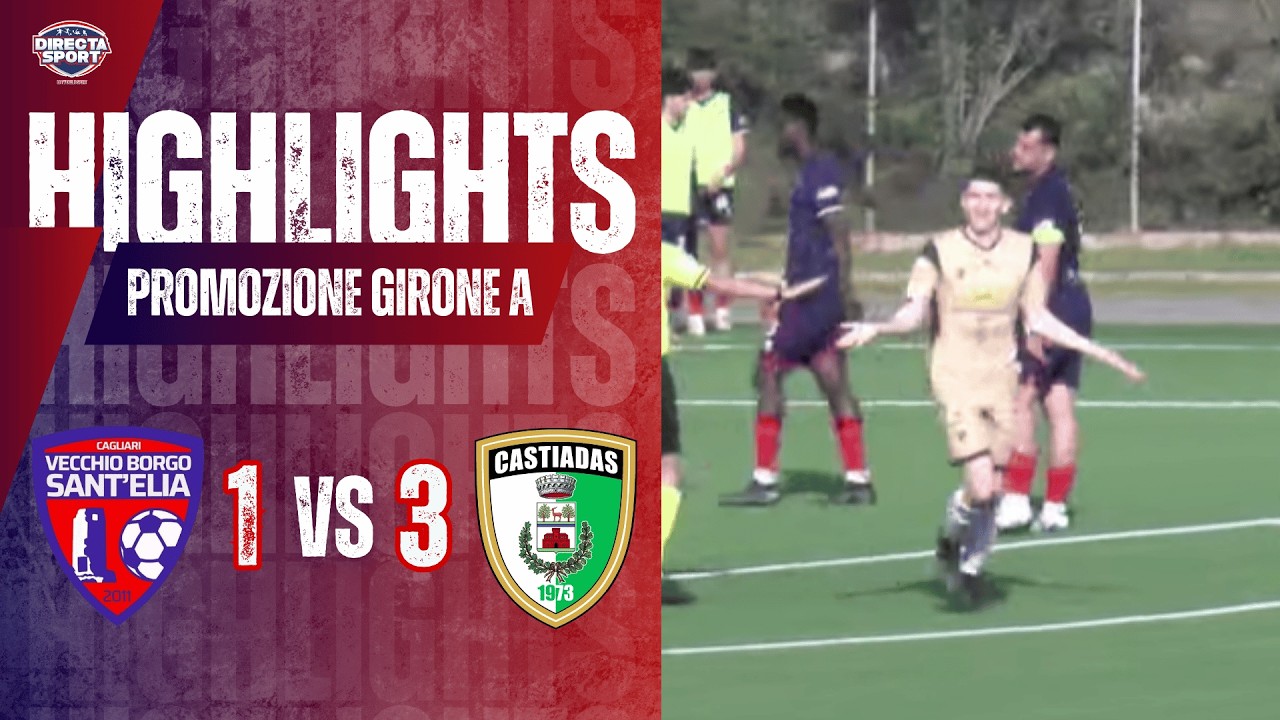 Calcio Promozione Gir. a – Vecchio Borgo S. Elia-Castiadas 1973 1-3 (Highlights)