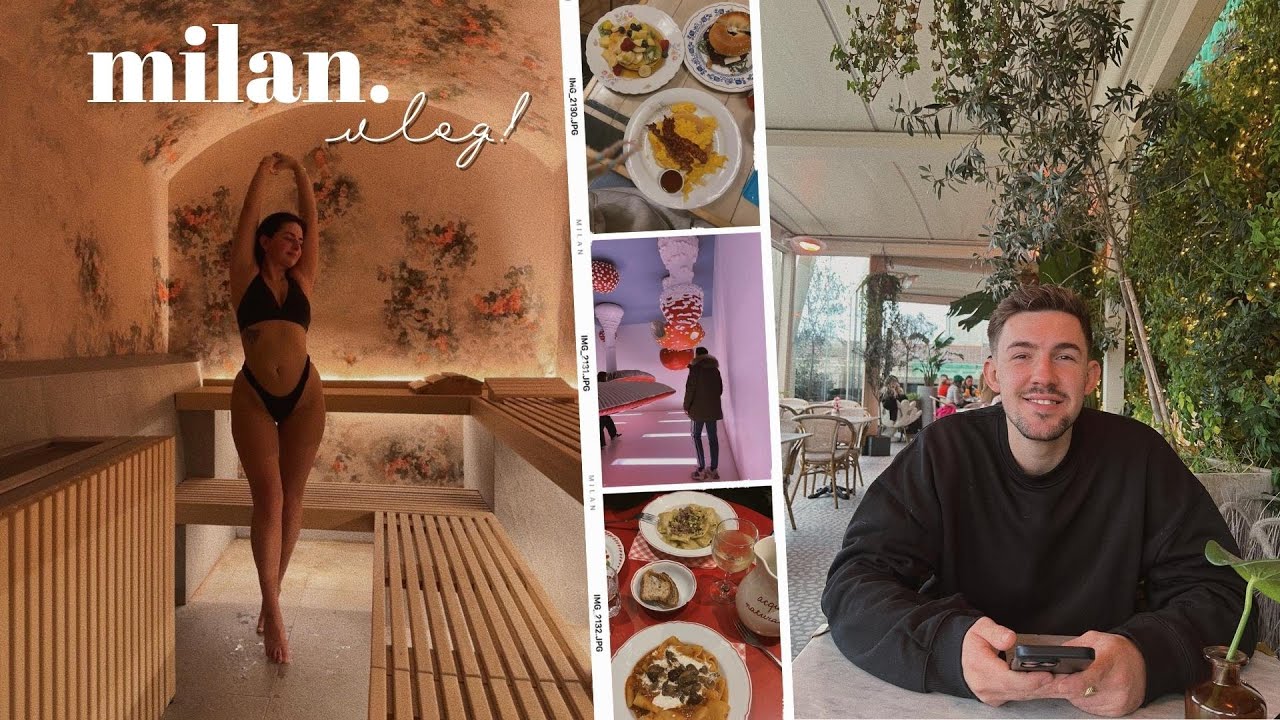 MILAN VLOG! Places To Eat, Things To Do & The QC Terme Spa! | Em & Brad