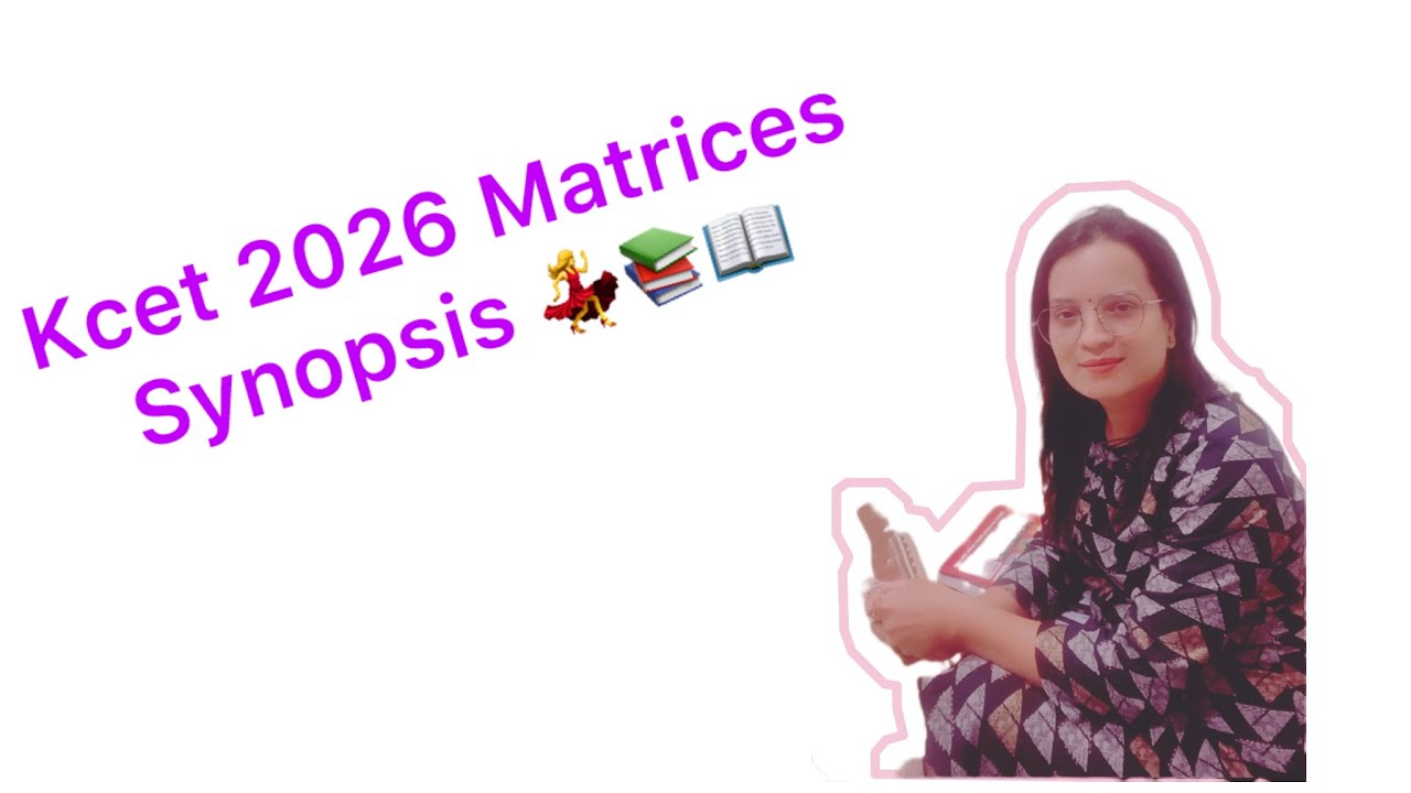 Matrices#trace of a matrix#formula #kcet#2026