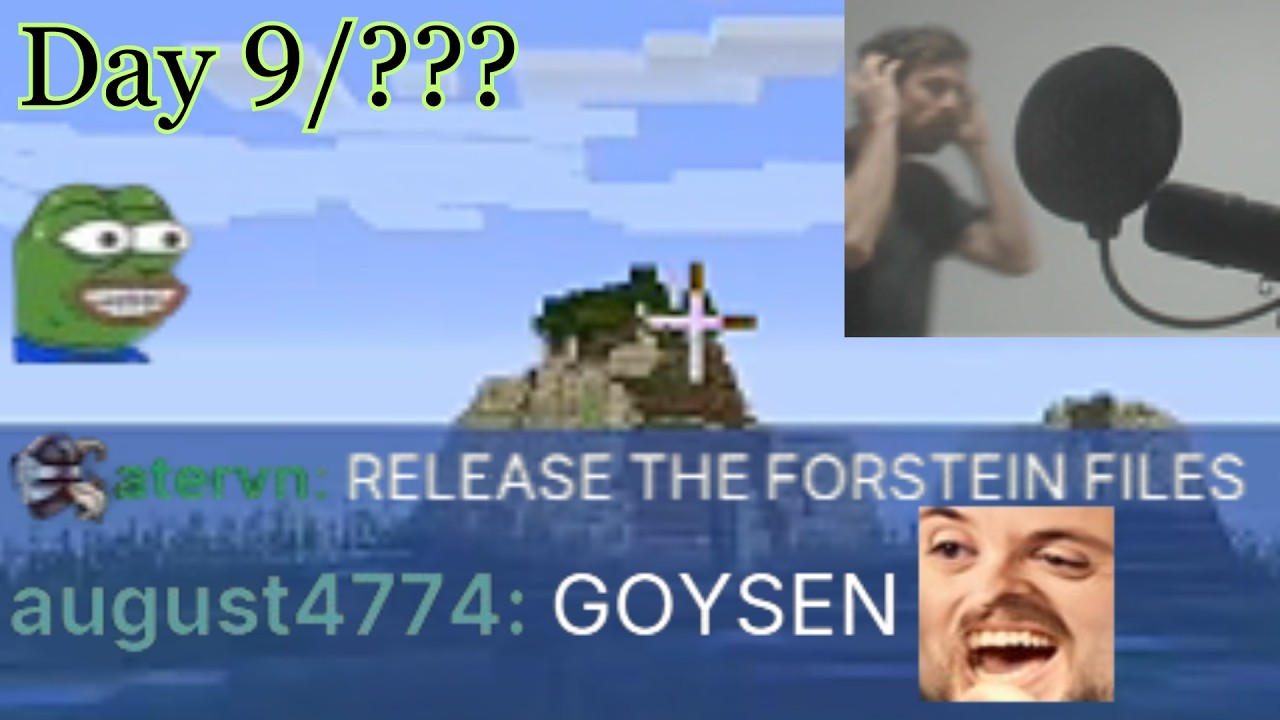 Forsen Finds Epstein's Island in Minecraft | Deaths n Donos - Day 9