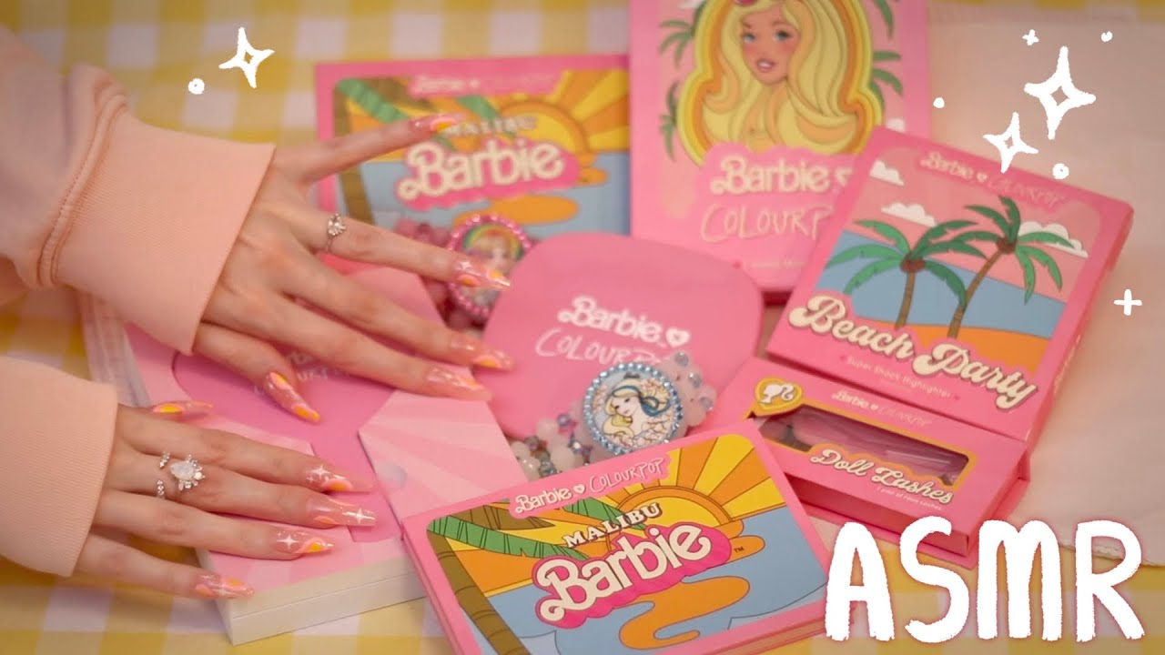 Barbie x Colourpop Unboxing (ASMR soft spoken)