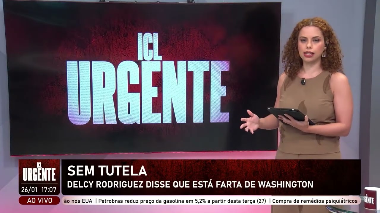 A presidenta da Venezuela Delcy Rodriguez afirma estar 