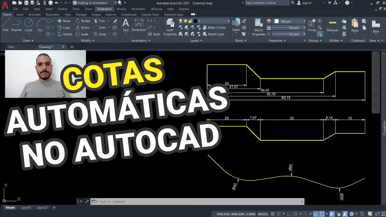 Cotar automaticamente seu desenho no AutoCAD