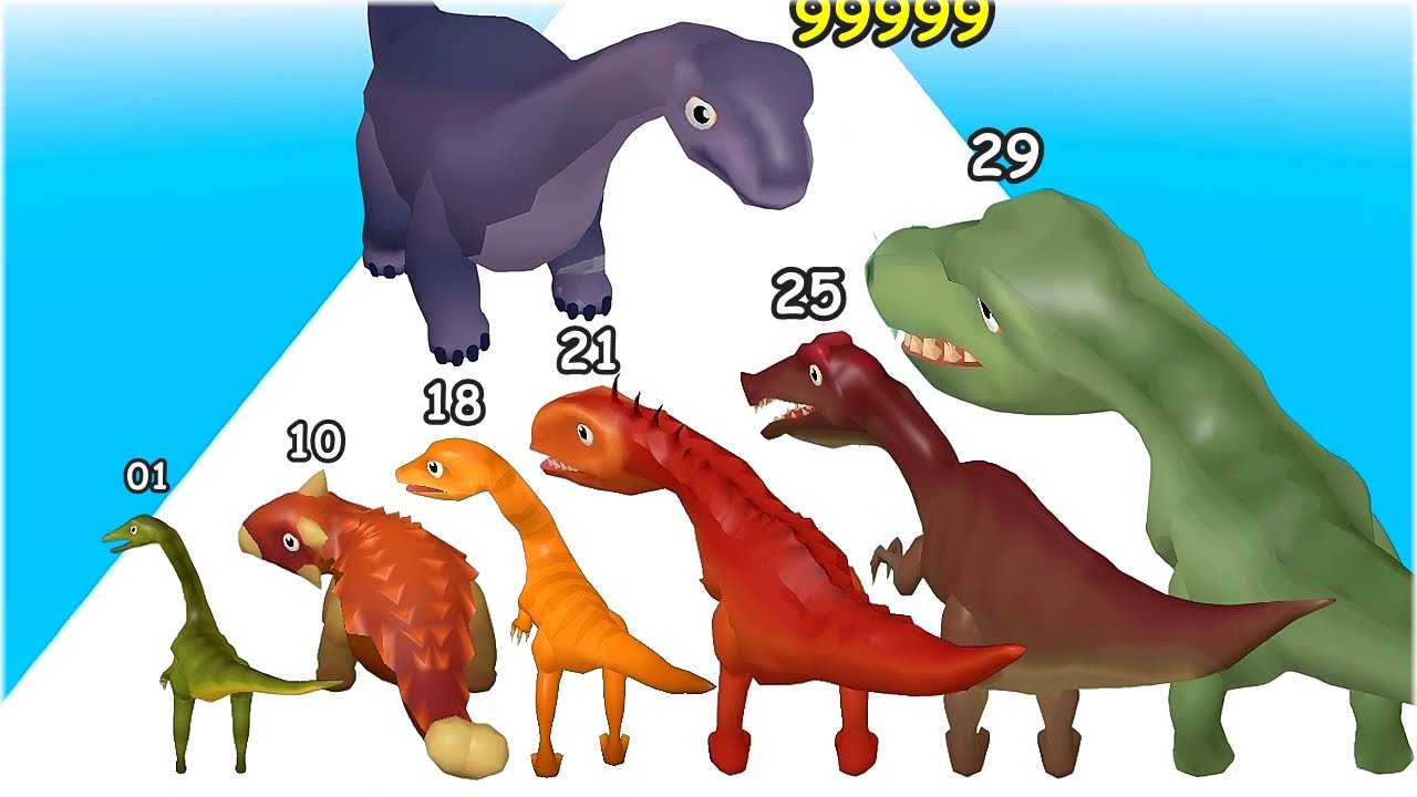Dino Run: Dinosaur Games - Run and Merge Dinos, Evolution Runner
