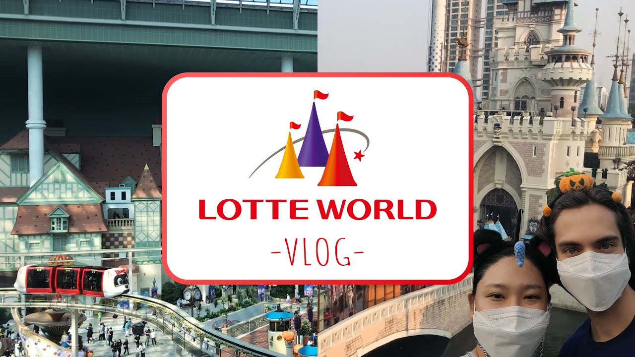We went to LOTTE WORLD ON HALLOWEEN! - Korea 2022 VLOG #2