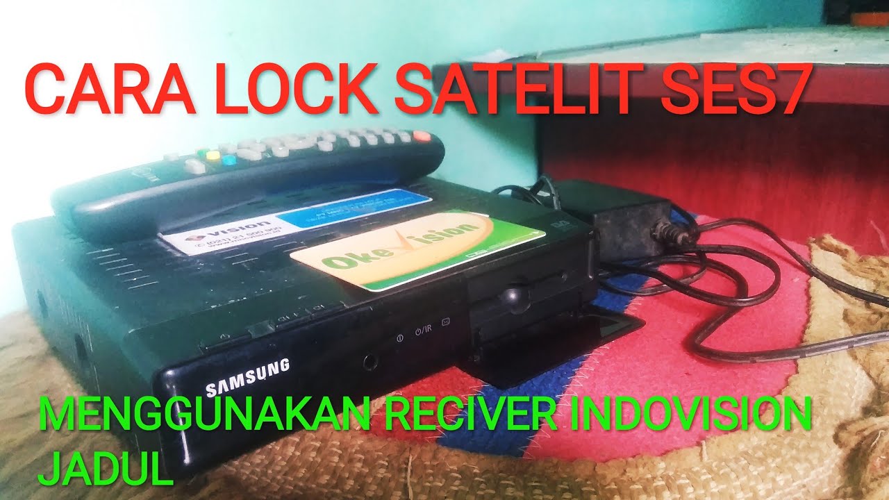 cara tracking satelit ses7 MNC vision pakai receiver indovision jadul.