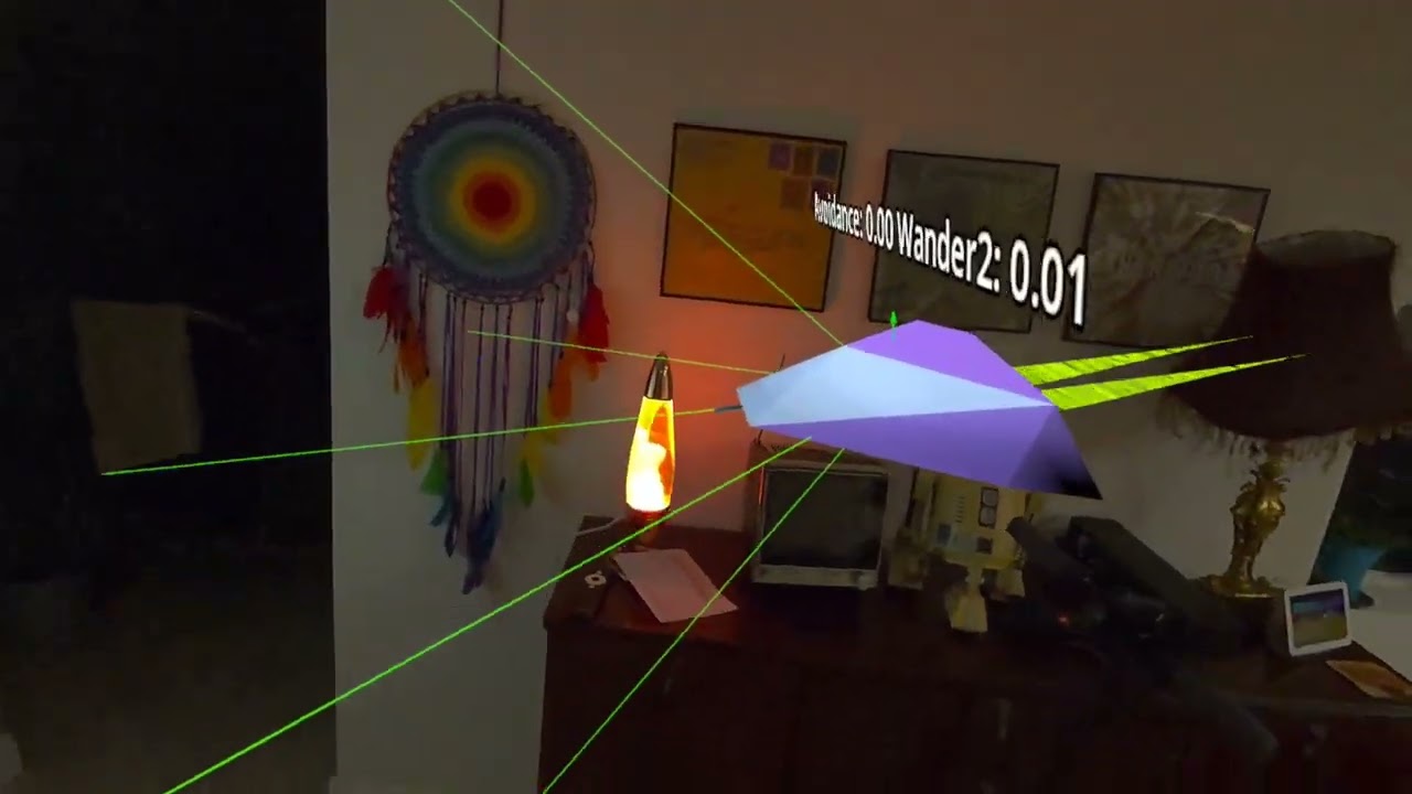 Virtual creatures interacting with the real world