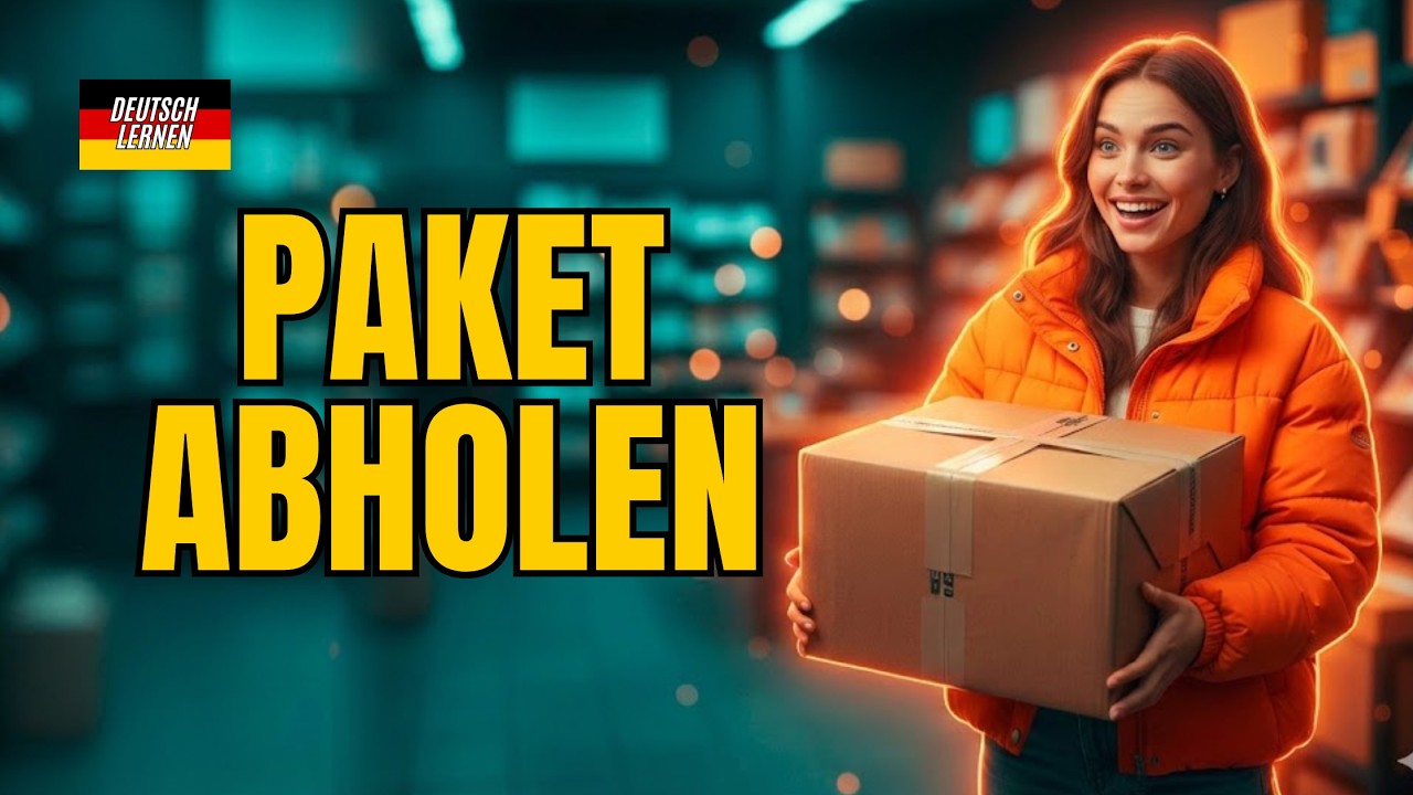 Deutsch lernen B1/B2 | Dialog: Paket auf der Post abholen | Online Deutschkurs