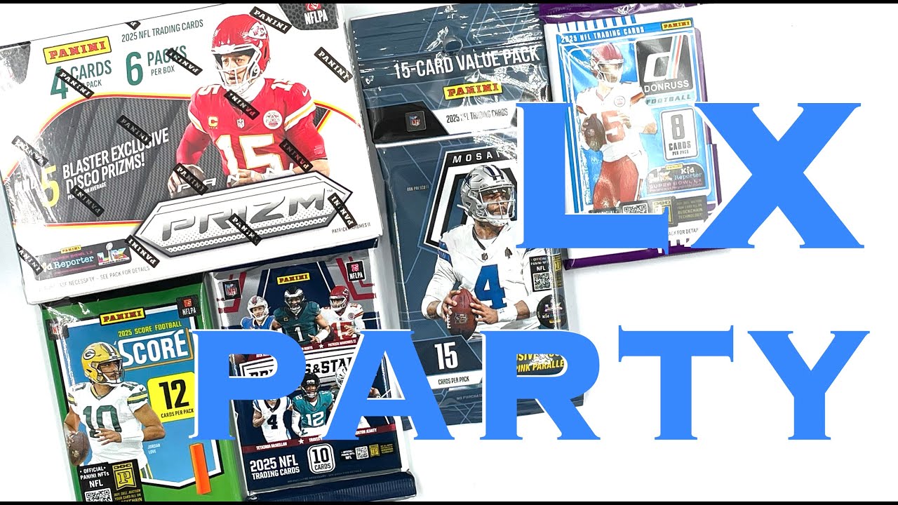 2025 Panini Football Cards Retail Rip ASMR PRIZM Score Donruss Mosaic Rookies & Stars