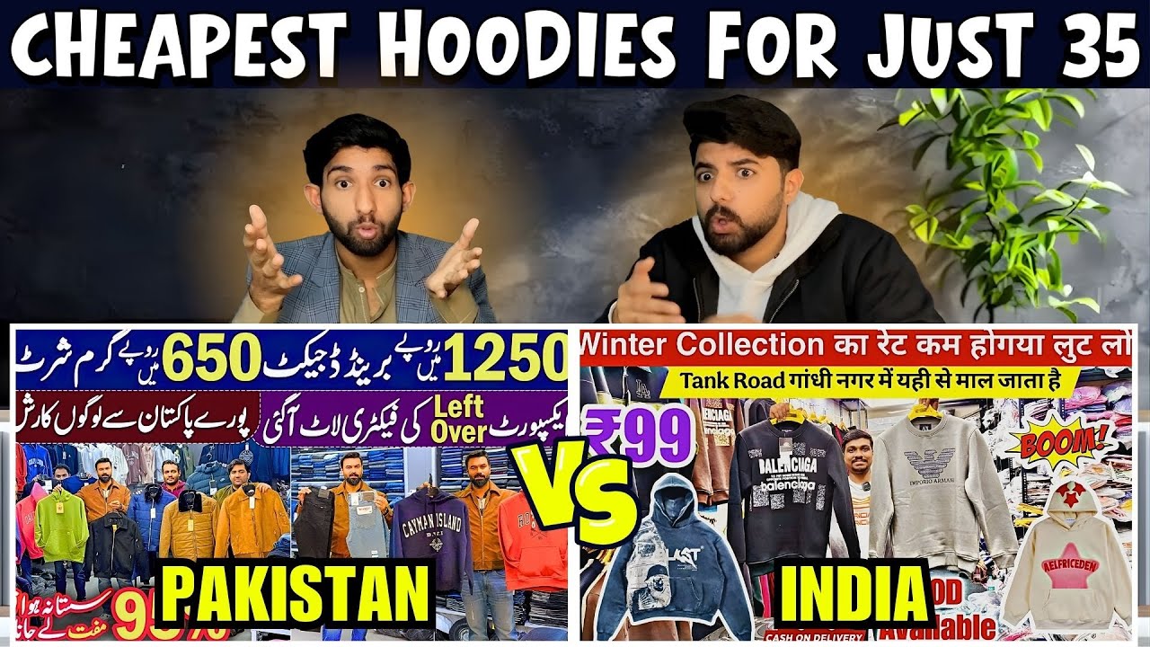 Pakistan vs Indian Best Hoodies Comparison 2026 || PAKISTANI REACTION