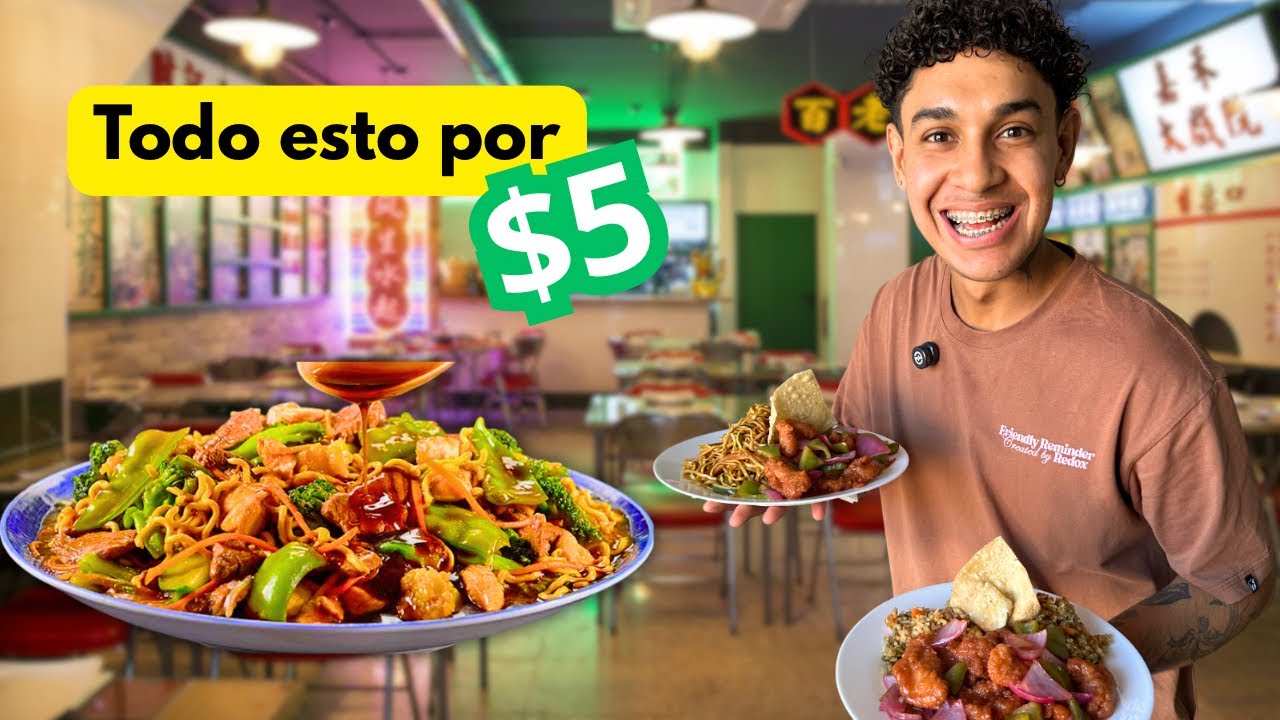 Todo esto puedes Comer por $5 en este Restaurante Chino 😱 no podía creer 😳