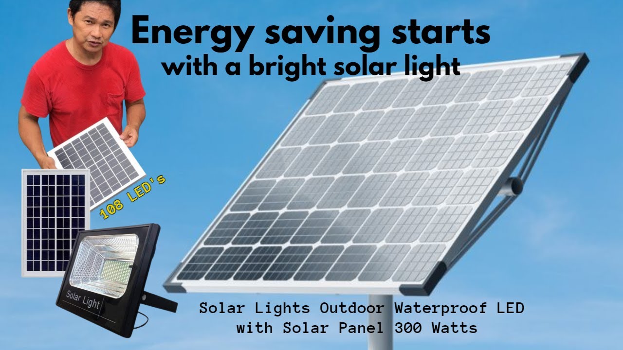 Solar Light Outdoor Waterproof 300 Watts LED Lights