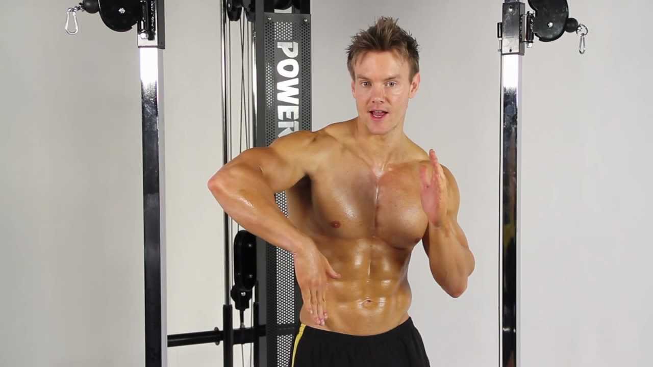 Bodybuilding - Rob Riches Abs Workout on the Powertec Functional Trainer
