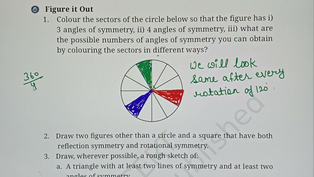 NCERT CLASS 6 MATHS 2025 CHAPTER 9H SYMMETRY PAGES 236, 237, 238