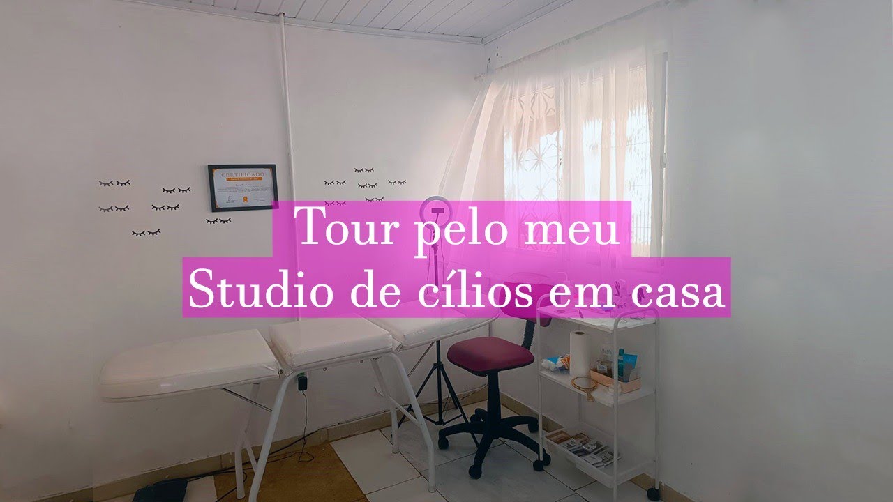 ✅ TOUR PELO MEU STUDIO DE CÍLIOS EM CASA / LASH DESIGNER / EXTENSÃO DE CÍLIOS