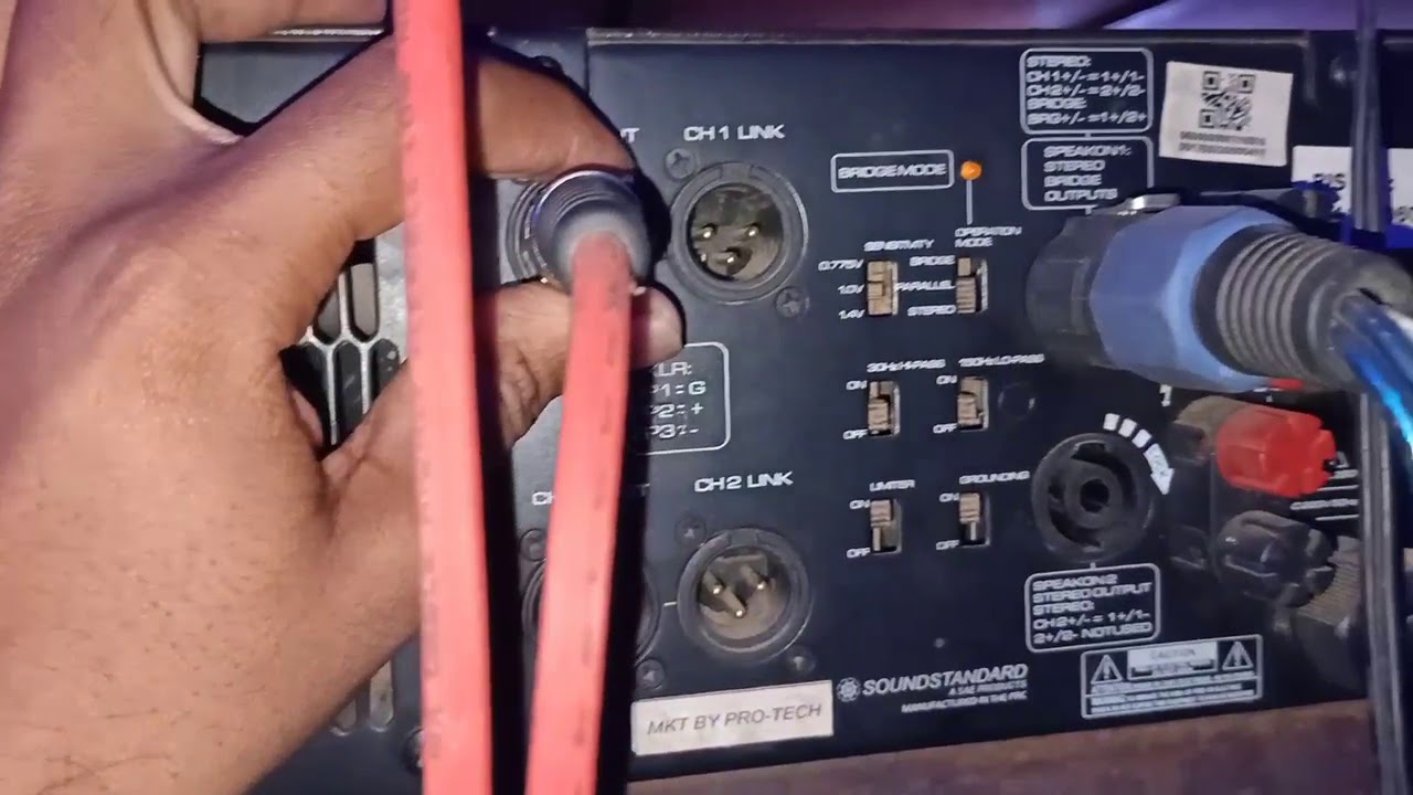 Amplifier ko bridge mode mein kaise chalaye !! Amplifier bridge mode !!