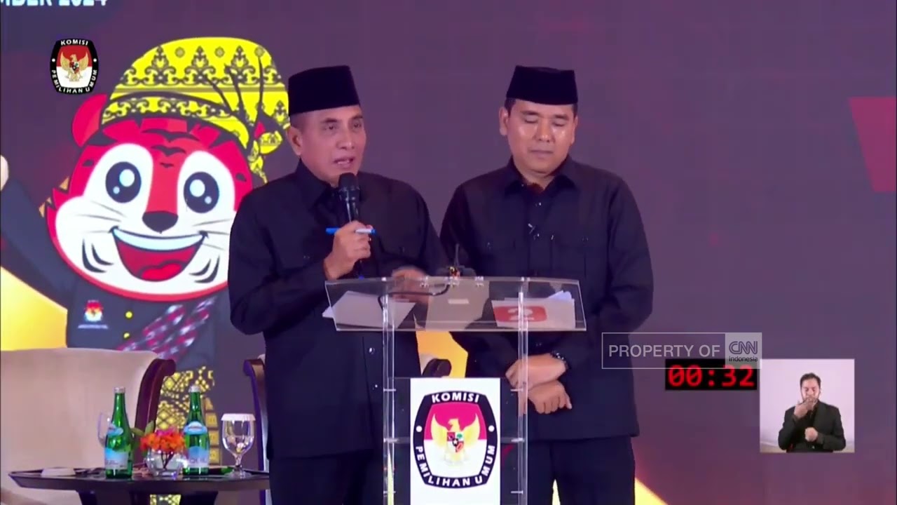 Momen “Panas” Bobby Ungkit Lahan Rp 400 M dan Jawaban Edy Rahmayady di Debat Pilgub Sumut