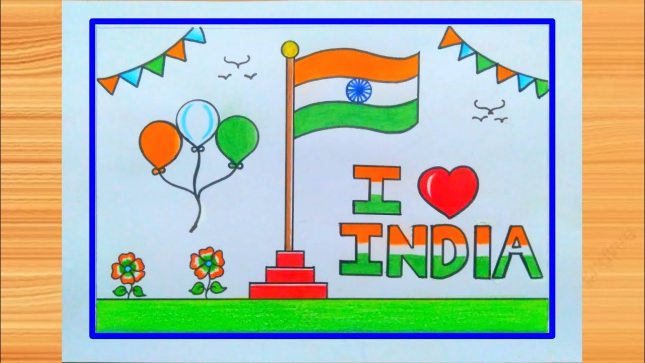 Republic Day Drawing / How to Draw Republic Day Poster Easy Step by Step / Republic Day Drawing Easy