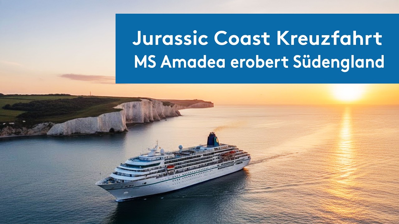 Gänsehaut-Ankunft in Portland: MS Amadea und ein Schlepper an der Jurassic Coast in Südengland
