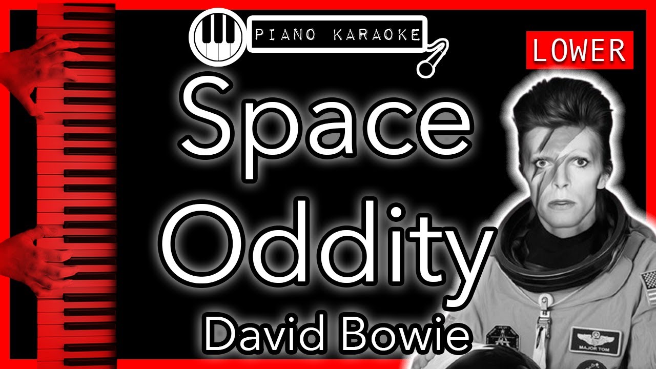 Space Oddity (LOWER -3) - David Bowie - Piano Karaoke Instrumental