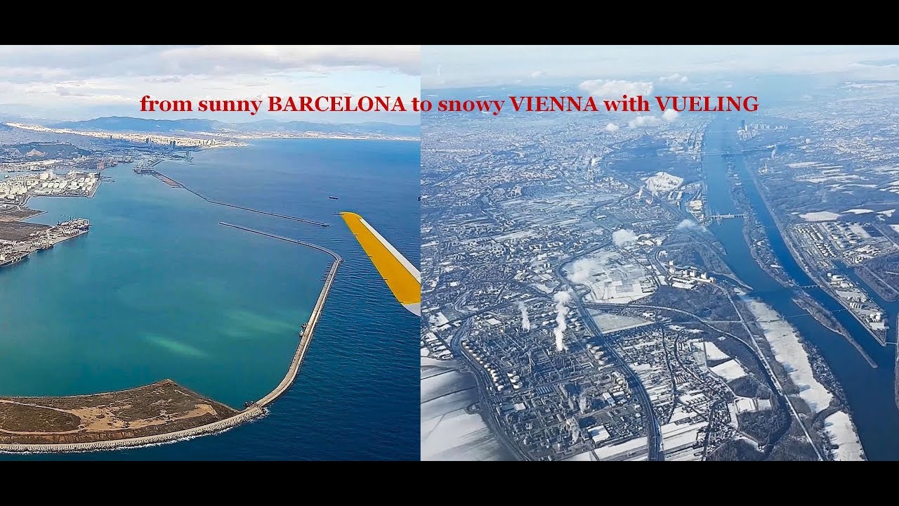 Vueling A320 From Barcelona to Vienna * Full Flight *
