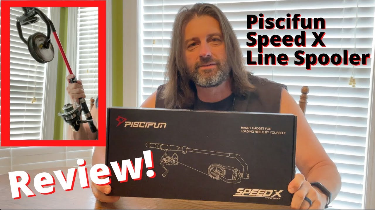 Piscifun Speed X Fishing Line Spooler - non biased review - Unwinding function shown as well.