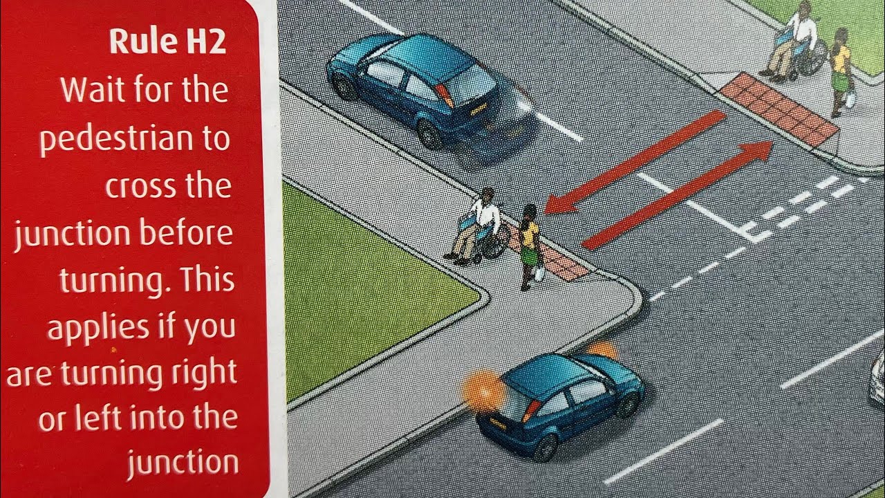 When Pedestrians have priority- RULE H2 - in the HIGHWAY CODE