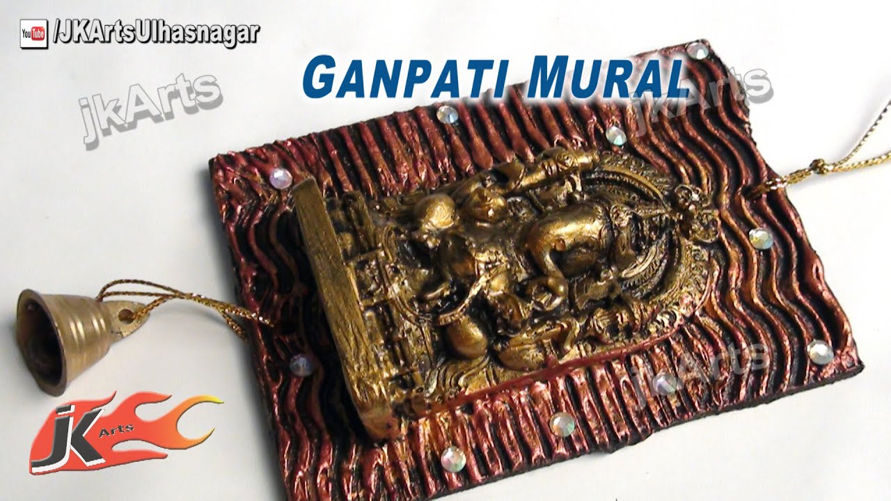DIY Designer  Ganpati Wall Murals | How to Make | JK Arts 479