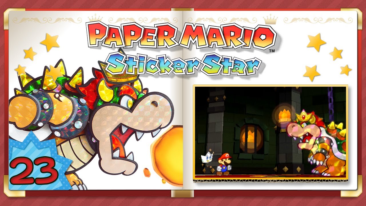 Let's Play FR HD Facecam Paper Mario: Sticker Star - Bowser Final