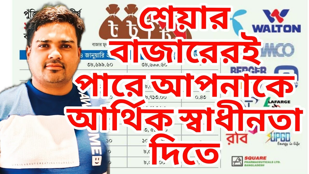 শেয়ার বাজারের বিনিয়োগ Share bazar stock market investment share market 