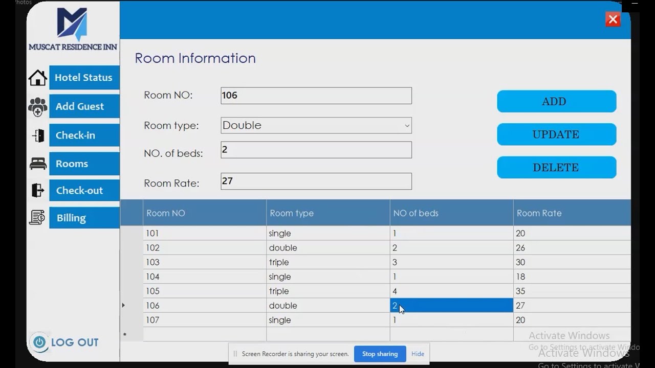 VB.NET PROJECT | Hotel Management System with Access Database