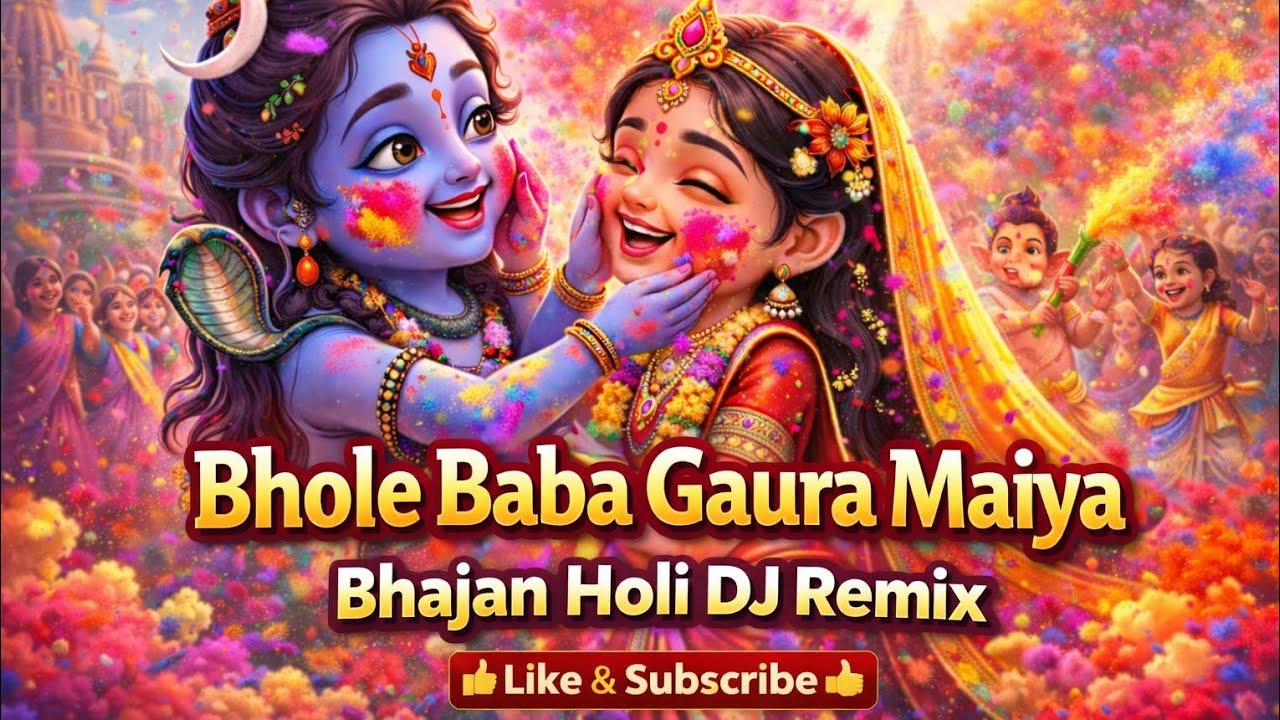भोले बाबा गौरा मैया की होली | धमाकेदार DJ रिमिक्स भजन 2026 | हर हर महादेव