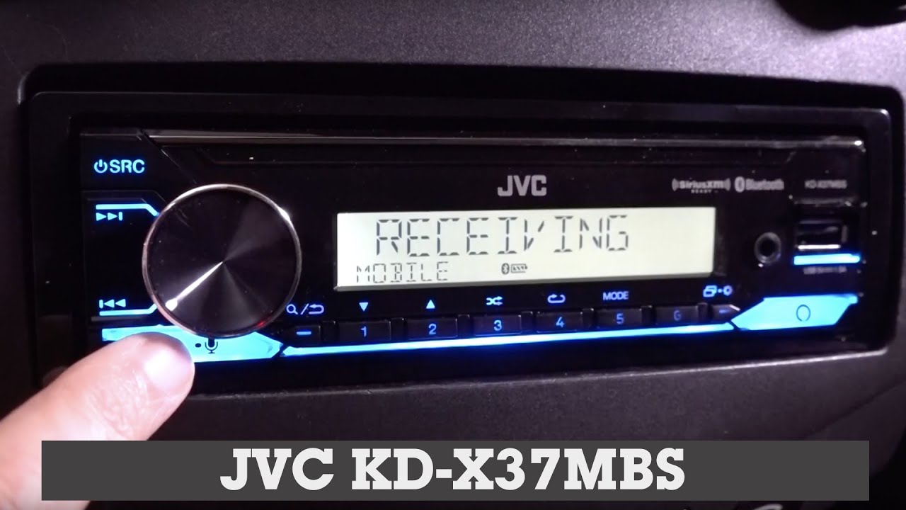 JVC KD-X37MBS Display and Controls Demo | Crutchfield Video