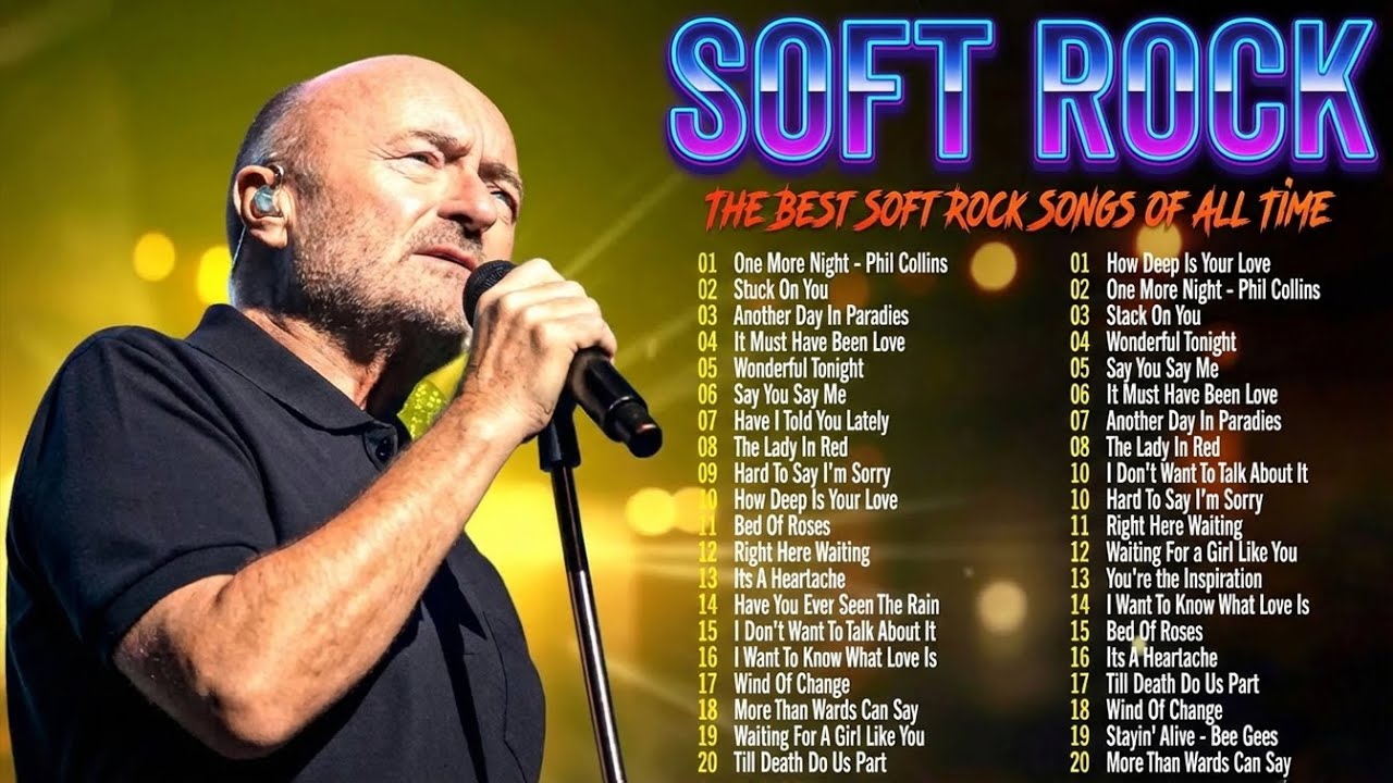 70s, 80s, 90s Soft Rock by Legends: Stewart, Collins, Bee Gees, Clapton & Lobo