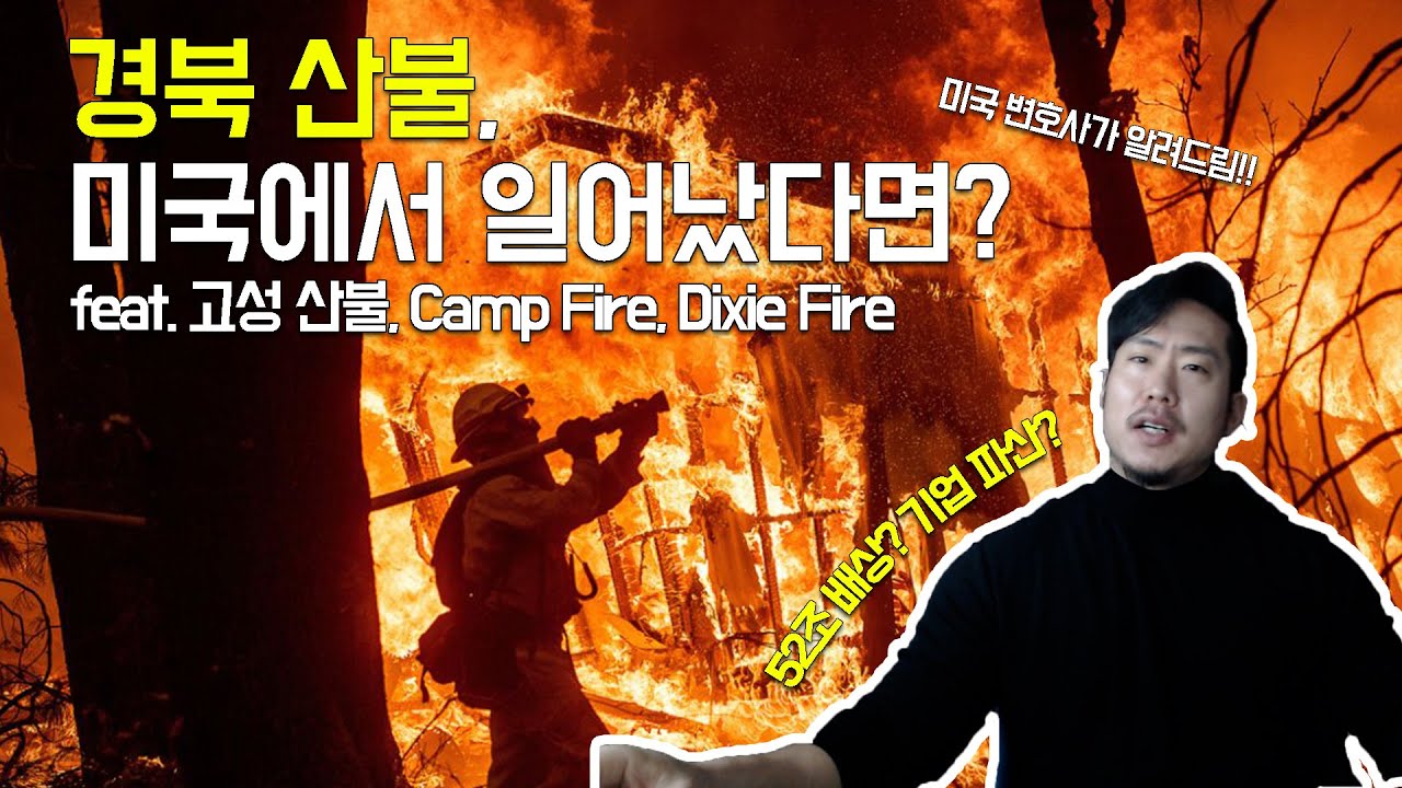 산불에 대한 미국의 법적 처벌과 보상은 어떨까