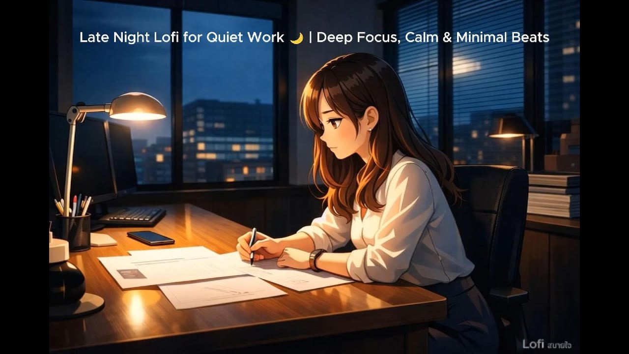 Late Night Lofi for Quiet Work 🌙 | Deep Focus, Calm & Minimal Beats