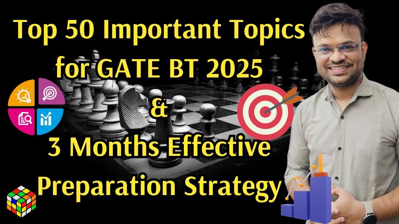 Top 50 Important Topics for GATE BT 2025 & Most Effective 3 Months  Preparation Strategy