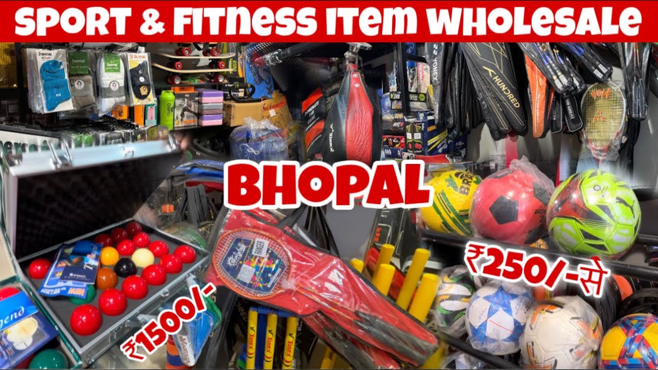 Cheapest Sports & Fitness Equipments at Wholesale Price || Bharat Sports & Fitness Shop Bhopal