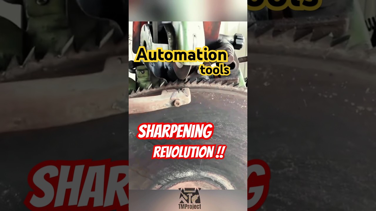 Sharpening Revolution! The Automatic Saw Blade Grinder That Works by Itself!