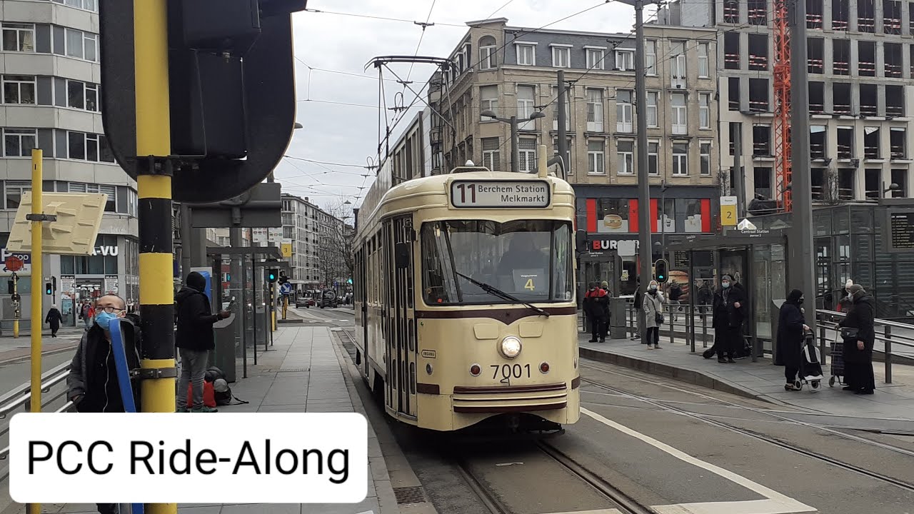 Ride along on the oldest tram in Antwerp. | DeLijn PCC Tram