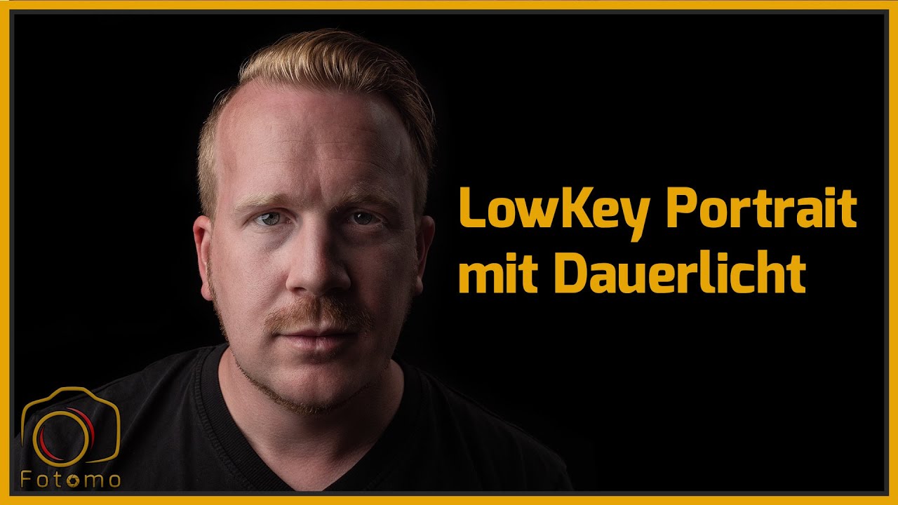 Selbstportrait mit Dauerlicht - Low Key