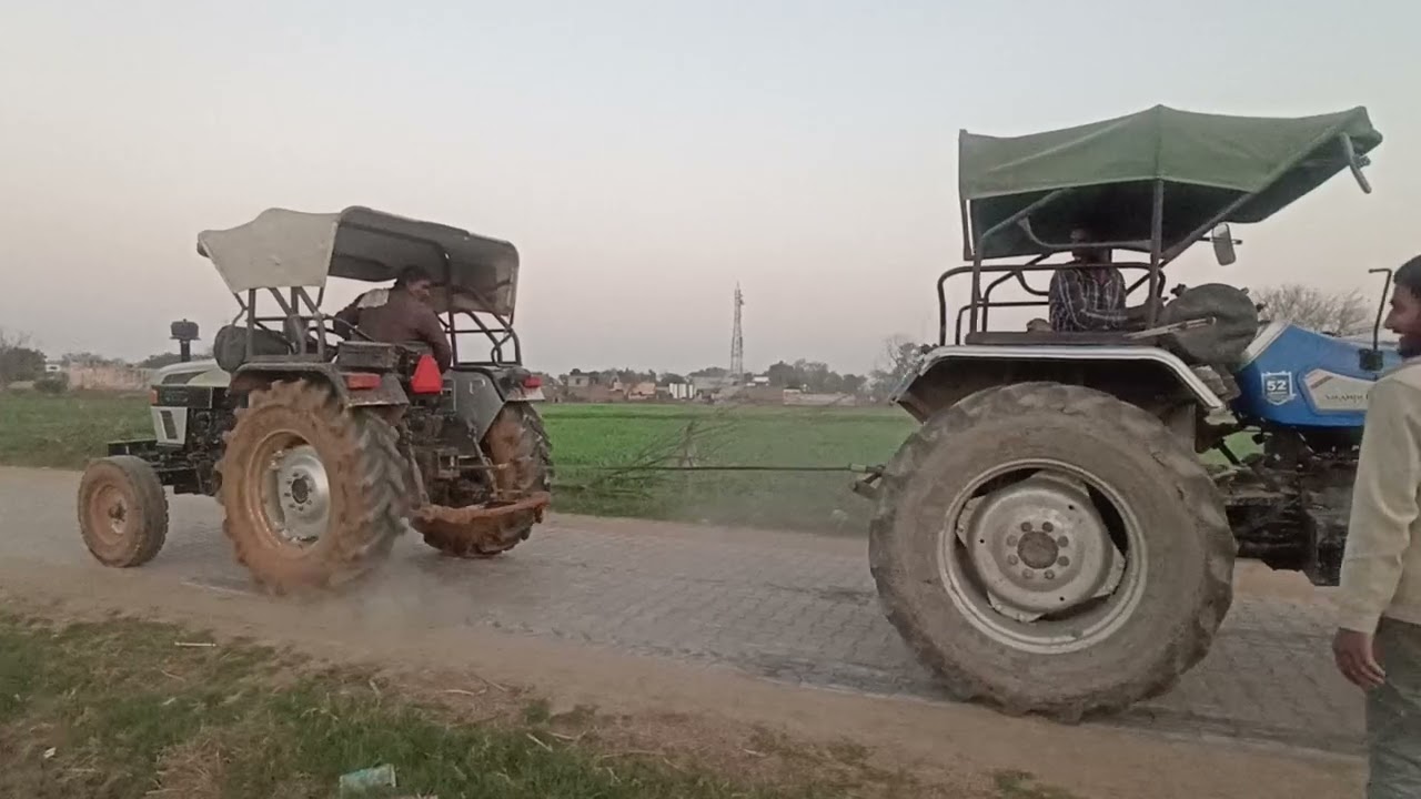EICHER 551 🆚 SONALIKA 50 #tochan #viral #ytvideo 