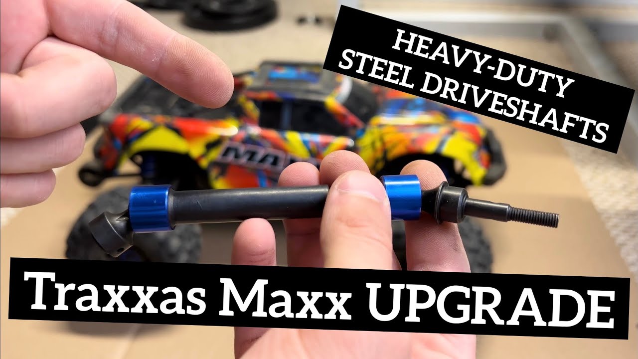 New // HEAVY-DUTY STEEL DRIVESHAFTS || for My 1/10 TRAXXAS MAXX 4S!!