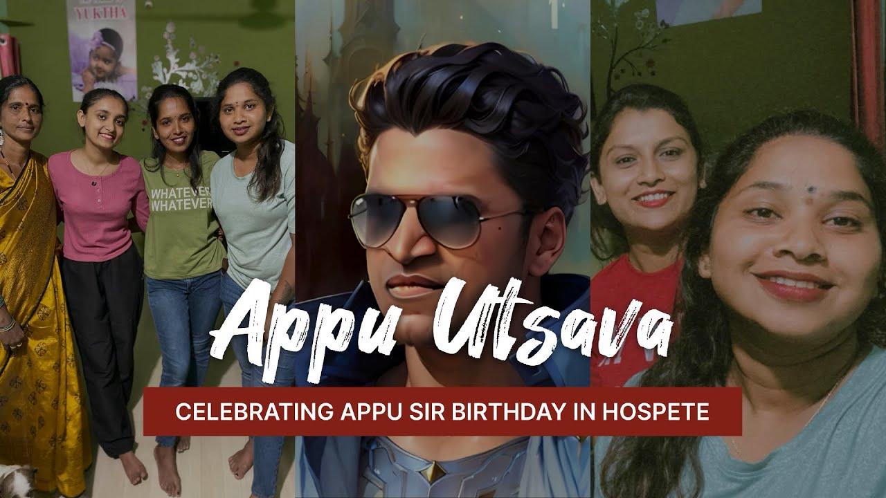 Celebrating Puneeth Rajkumar sir birthday in Hospete