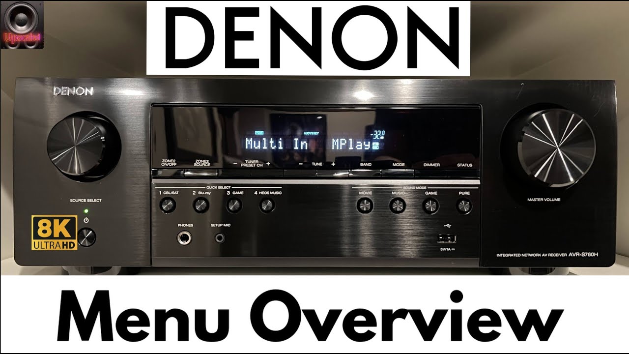 Обзор меню настроек Denon AVR-S760H и конфигурация динамиков