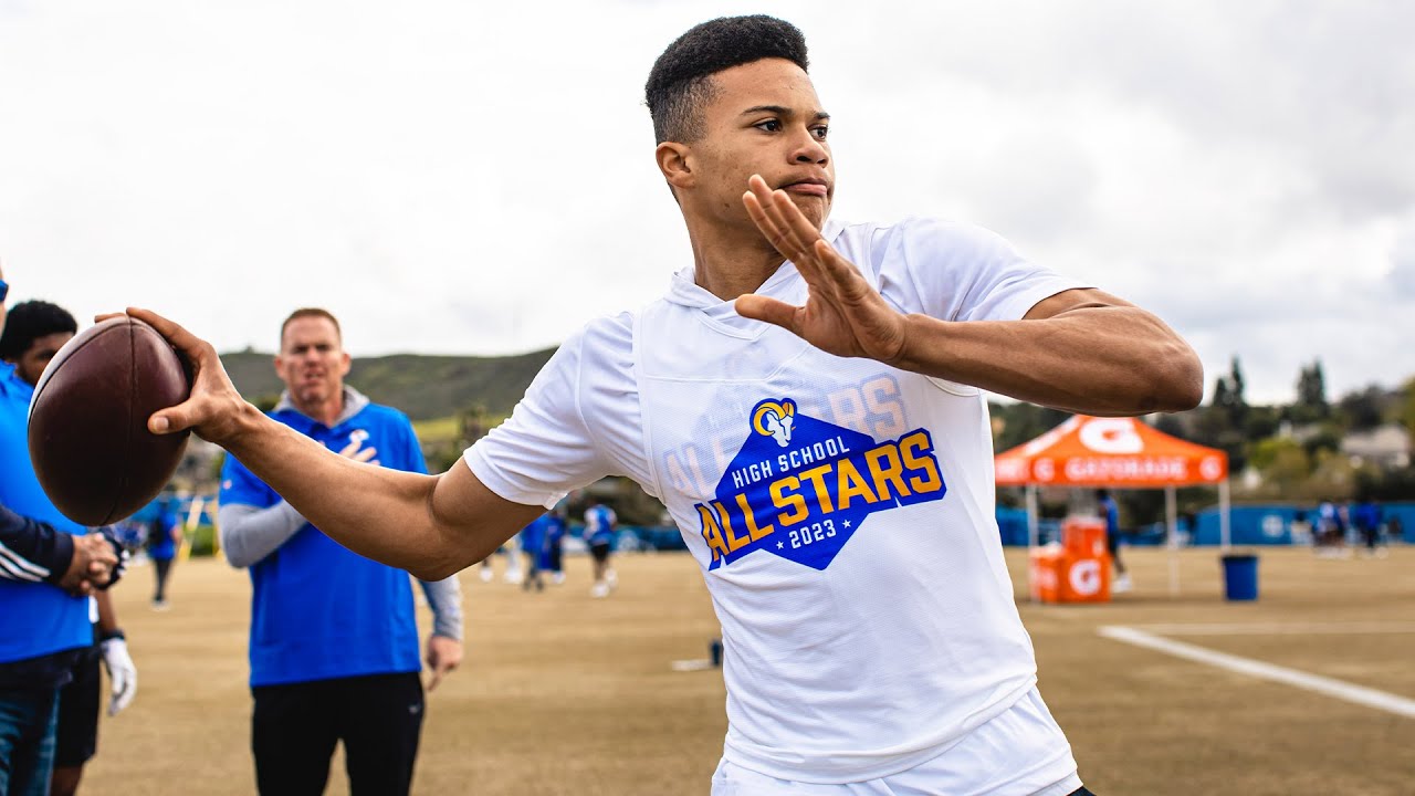 Highlights: SoCal's Top High School Football Players Compete To Become Rams' HS All Star Champs