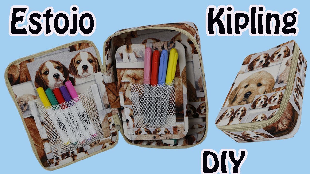 DIY - Estojo estilo KIPLING reforçado.